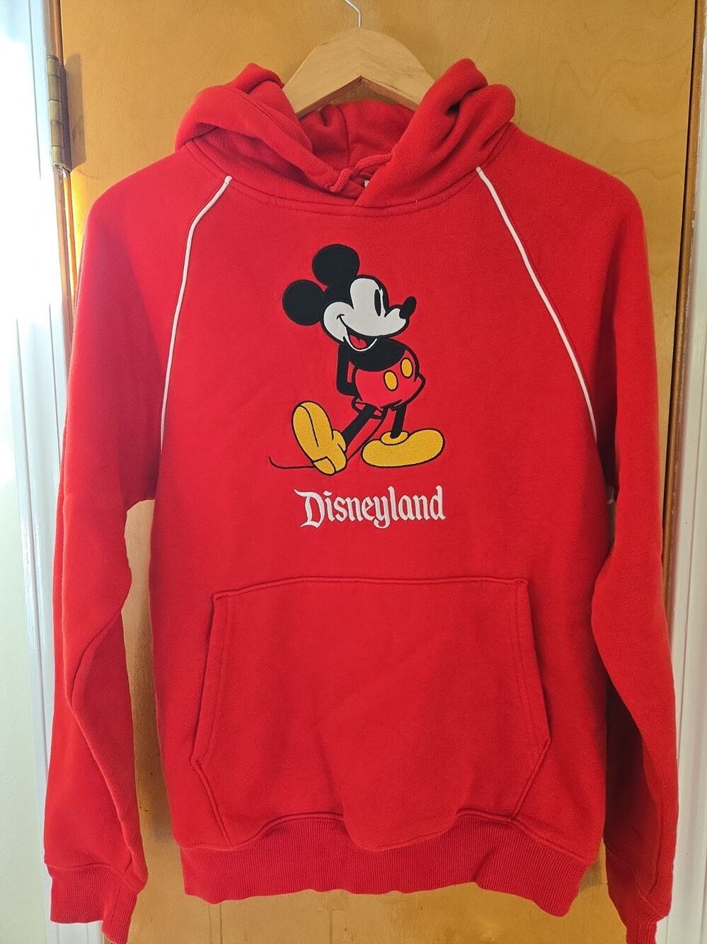 Disney Mickey Mouse Hoodie Red Graphic Sweatshirt Mickey and Friends Unisex S